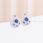 Blue Cluster Earing